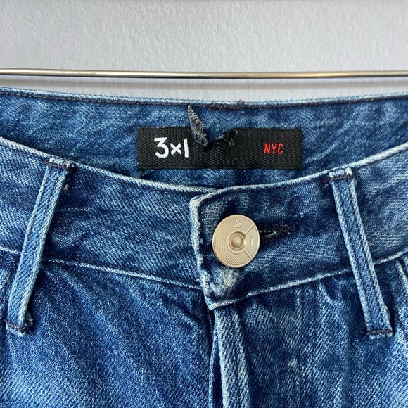 3x1 NYC Higher Ground Gusset Cropped Flare Jeans in Vasto Wash Size 26 - Picture 6 of 9